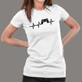 Gamer Heartbeat T-Shirt For Women