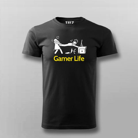 Gamer Life Funny Gamer T-shirt For Men Online India