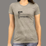 Geek Definition T-Shirt For Women Online India