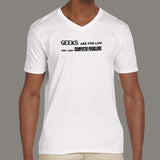 Geek Life V-Neck T-Shirt For Men Online India