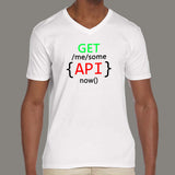 Developer Get Me Some API Now Geek Java Script V Neck T-Shirt For Women Online India