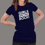 Girls Who Code Rock T-Shirt For Women
