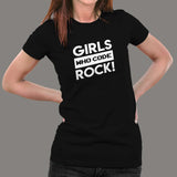 Girls Who Code Rock T-Shirt For Women India