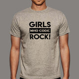 Girls Who Code Rock T-Shirt For Men Online