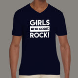 Girls Who Code Rock T-Shirt For Men
