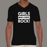 Girls Who Code Rock T-Shirt For Men