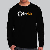 Github Men's Programming Code Full Sleeve T-shirt India Online India