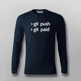 Git Push Git Paid Men's T-Shirt - Code, Commit, Cash In