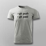 Git Push Git Paid Men's T-Shirt - Code, Commit, Cash In