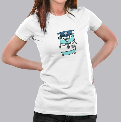 Golang Gopher Programmer T-Shirt For Women Online India