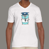 Golang Gopher Programmer V Neck T-Shirt For Men Online India