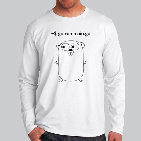 Funny Golang Full Sleeve T-Shirt For Men Online India