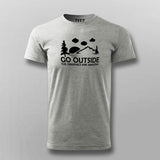 Go Outside The Graphics Are Amazing T-Shirt For Men