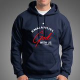 Emmanuel God With Us Christmas Noel Matthew 1:23 Hoodies For Men India