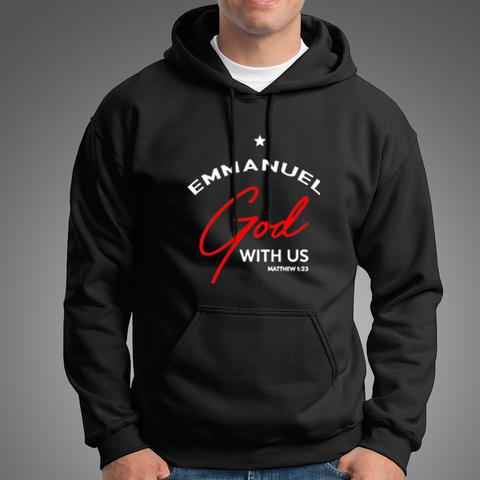 Buy This Emmanuel God With Us Christmas Noel Matthew 1:23 Offer Hoodie for men