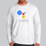 Google Assistant Men’s Profession Long Sleeve T-Shirt India