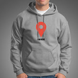 I Am Here Google Maps Men’s Profession Hoodies