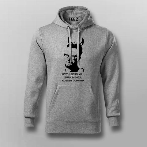Goto Users Will Burn In Hell Edsger Dijkstra Developers Hoodies For Men Online India