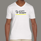 Graphic Designer V Neck T-Shirt For Men Online