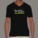 Graphic Designer V Neck T-Shirt For Men Online India