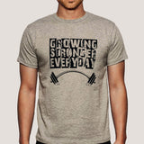 Growing Stronger Everyday - Motivational Men's T-shirt