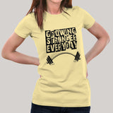 Growing Stronger Everyday - Motivational Women's T-shirt