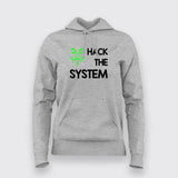 HACK THE SYSTEM Programming Hoodies For Women