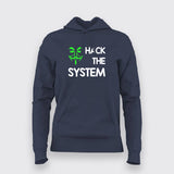 HACK THE SYSTEM Programming T-Shirt For Women