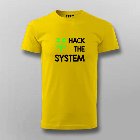 HACK THE SYSTEM Programming T-shirt For Men Online India