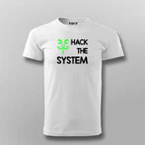 HACK THE SYSTEM Programming T-shirt For Men