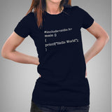"Hello World" C Programming Women's T-shirt