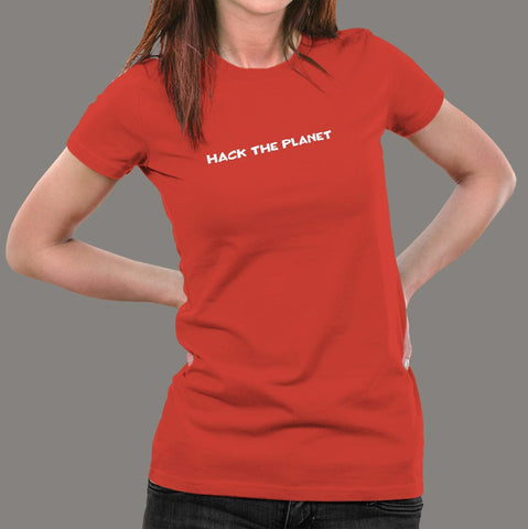 Hack The Planet Women's Hacker T-Shirt Online India