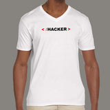 Hacker V Neck T-Shirt For Men Online India