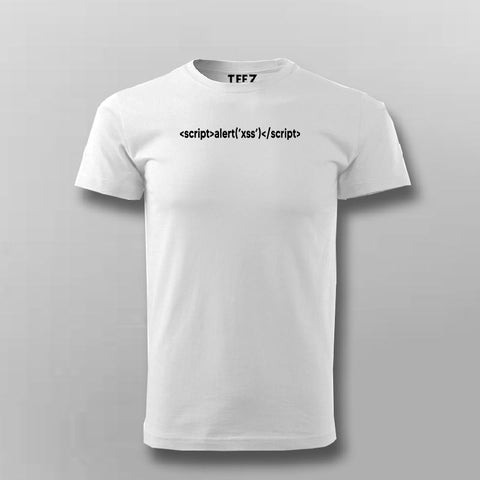Hacker XSS Filter Alert Command T-Shirt For Men Online India