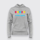 Happy Birthday Hindi Hoodies For Women