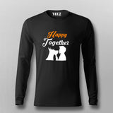 Happy Together Dog Lover Fullsleeve T-Shirt For Men Online