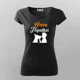 Happy Together Dog Lover T-Shirt For Women Online India