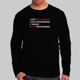 I Hate Programming... But I Love It T-Shirt - Code Life