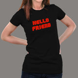 Hello Friend Mr Robot T-Shirt For Women