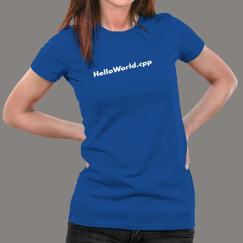 HelloWorld.ccp Programmer T-Shirt For Women Online India