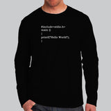 Hello World C Programming Tee - The Classic First Step