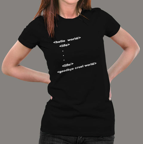 Coder Life T-Shirt For Women Online India