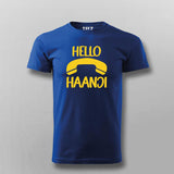 Hello Haanji Funny  T-shirt For Men