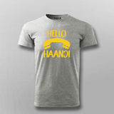 Hello Haanji Funny  T-shirt For Men