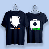 Her Tank His Healer Couple T-Shirts