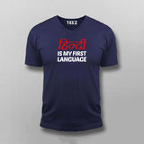 Hinglish Is My First Language Funny Hindi Meme T-shirt For Men