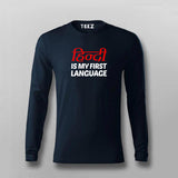 Hinglish Is My First Language Funny Hindi Meme T-shirt For Men