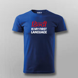 Hinglish Is My First Language Funny Hindi Meme T-shirt For Men