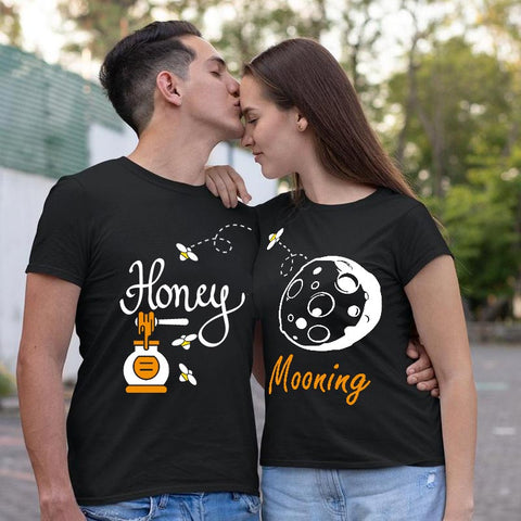 Honey Mooning Couple T-Shirts Online