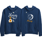 Honey Mooning Couple Hoodies